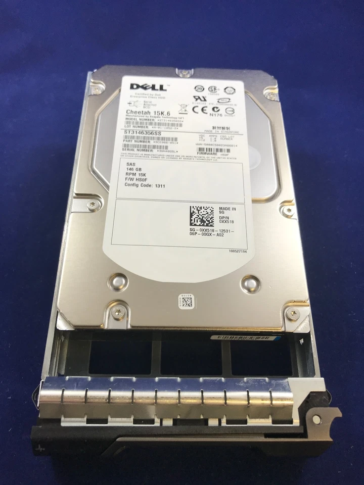 Dell 146GB 3.5" Hard Drive XX518 15000 5PM 3G LFF SAS - Image 3 of 4