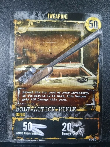 Resident Evil Deck Building Game 2010 Replacement Weapon Bolt-Action Rifle '