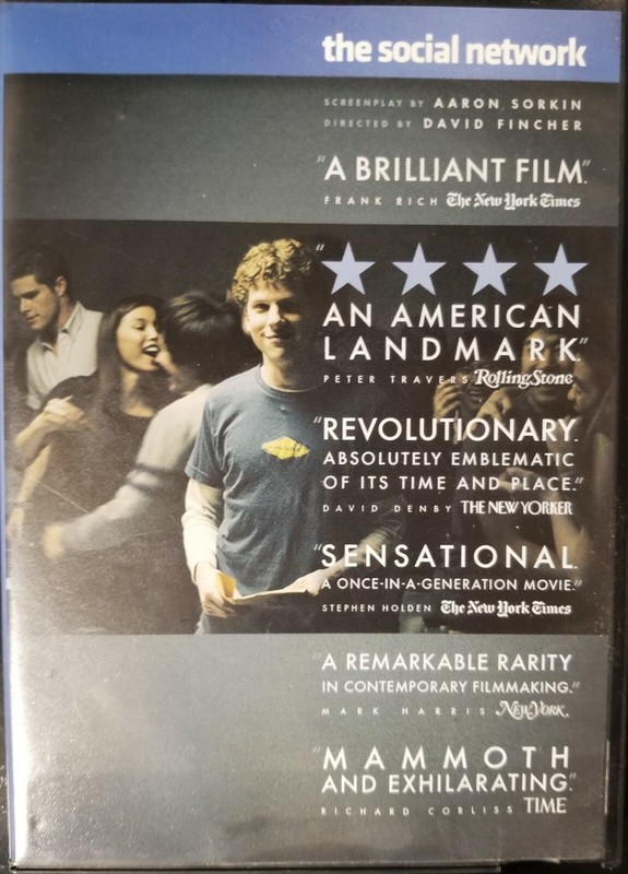 The Social Network (DVD 2010, Columbia) Jesse Eisenberg, Andrew Garfield, Justin