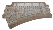 Atlas O 66075 Left Hand 0-36 Switch roadbed for 3 rail turnout ballasted 036 OOP