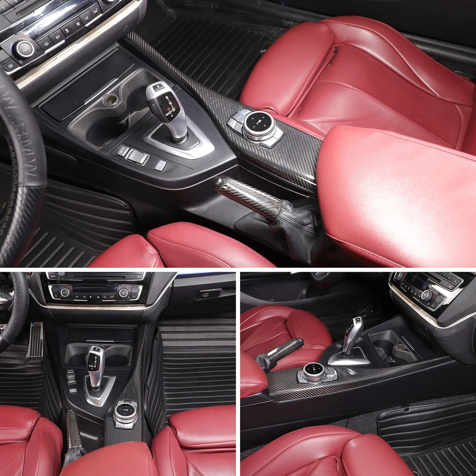 Juego de 4 cubiertas interiores de fibra de carbono real para BMW M140i M240i 2017-2019 Foto 2 de 4