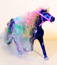 Blue Box Toys Blue Ribbon Champions Blue Unicorn Fantasy Light Up Sounds 8"