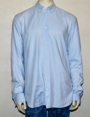 Maison Martin Margiela blue button down line 14 dress shirt 43  pre-owned