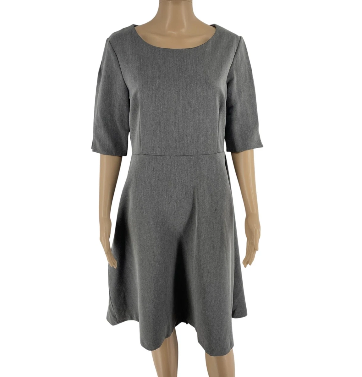 Robe En Cachemire 100% Terry Lane Taille XL - Grise, Mi-longue, Neuve Avec étiquettes