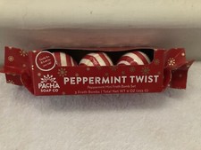 Pacha Soap Co. Peppermint Twist Mini Froth Bomb Set - 3 Froth Bombs, 9oz. Total