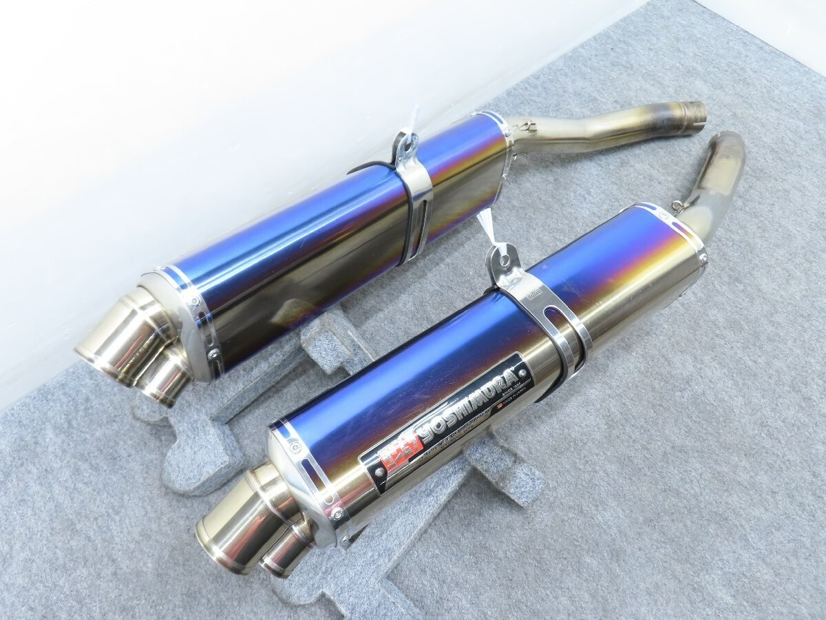 GSX1300R GX72A Yoshimura Stainless Titanium Tri-oval Slip-on