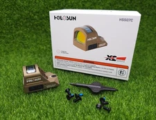 Holosun 2 MOA/32 MOA Circle Dot BRONZE Red Dot Sight, RMR Foot - HS507C-X2-BB