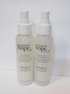 PHILOSOPHY RENEWED HOPE IN A JAR MICRORENEWAL HYDRATING MIST 3.9 OZ (LOT 2)