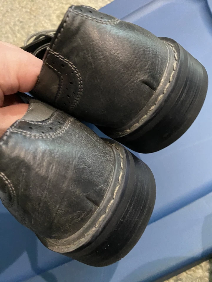 Zapato de vestir gris pingüino con cordones para hombre talla 9,5 Foto 4 de 4