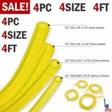 4 Sizes 2 Cycle Fuel Gas Line Pipe Hose Tubing String Trimmer Chainsaw Blower