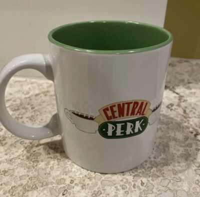 Friends TV Series Central Perk 20 oz Coffee Mug Tea Cup - Green Interior - NWT