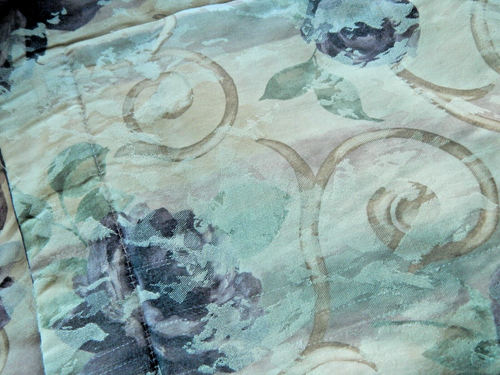 CROSCILL CHAMBORD CASSIS STANDARD PILLOW SHAMS AMETHYST SAGE GREEN FLORAL EUC - Picture 2 of 6