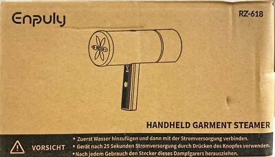 Enpuly Handdampfgerät Für Kleidung 0,6kg 800W Dampfbürste Garment Steamer
