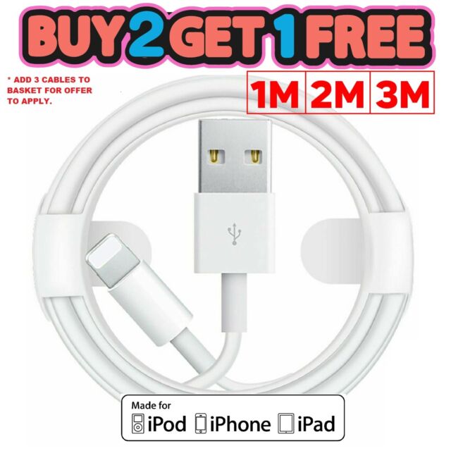USB iPhone Charger Fast For Apple Long Cable USB Lead 6 7 8 X XS XR 11 12 13 14