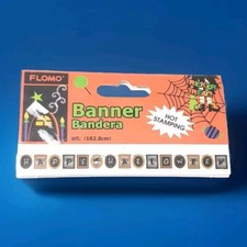 Happy Halloween Hot Stamped Banner Party Decoration 6 Foot long New