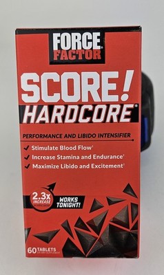 SCORE! HARDCORE by Force Factor 60 Tablets Exp 01/27 Sealed