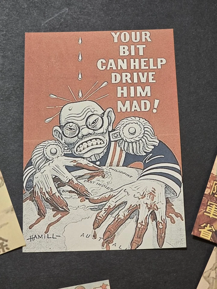 IMPERIAL JAPÓN PROPAGANDA JAPONESA MILITAR Lote de Postales x 5 Segunda Guerra Mundial Segunda Guerra Mundial Foto 3 de 4