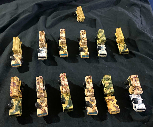 12 Micro Machine Patriot Missile tractorstrailers