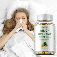 Oil of Oregano 6000mg - Black Seed Oil - Antioxidants, Digestive  Immune Health