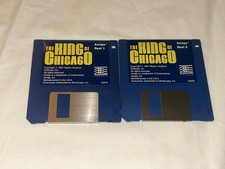 1987 Mindscape The King of Chicago 3.5" Amiga Floppy Discs Reel 1&2 image