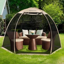 Screen House Screen Room Pop Up Gazebo Outdoor Camping Canopy Tent Portable P...