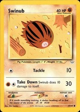 POKEMON SWINUB 57 NEO REVELATION 64 COMMON UNLIMITED MP
