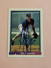 Greg Gagne 1991 Bowman IP Auto Autograph 