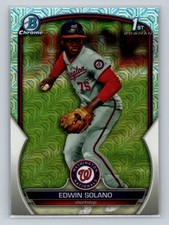 2023 Bowman Chrome #BCP-169 Edwin Solano Prospects Mojo Refractor