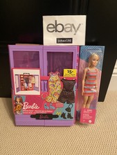 Barbie Fashionista Doll & Playset, Ultimate Closet w/3 Outfits & Accessories