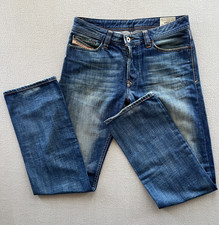 Vintage Diesel Viker Straight Leg Jeans Mens W31 L32 Blue 2006 Button Fly Denim