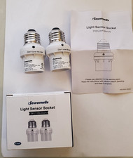 Dewenwils, E26 E27 Socket Adapter, Light Sens...