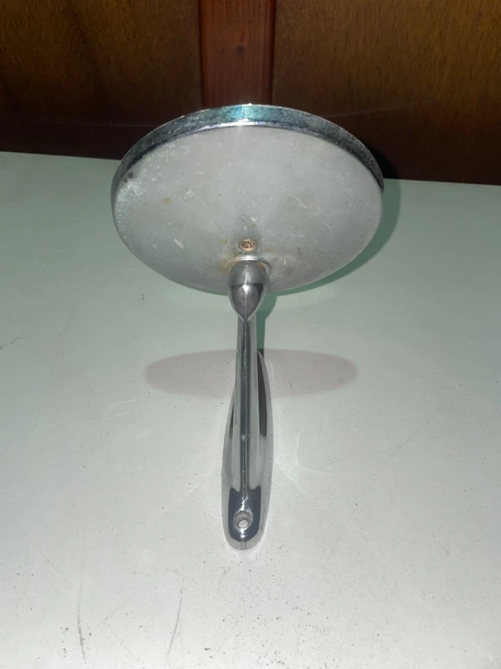 1960-1965 Ford Falcon Exterior Chrome Side Mirror Mount 4.5" - Image 3 of 4