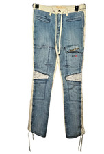 Vintage Pepe Jeans London 44/73 Rare Y2K Utility Cargo Denim Streetware Sz 27