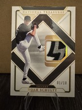 2025 National Treasures NOAH SCHULTZ Treasured Threads holo gold 1/10 #TT-NS