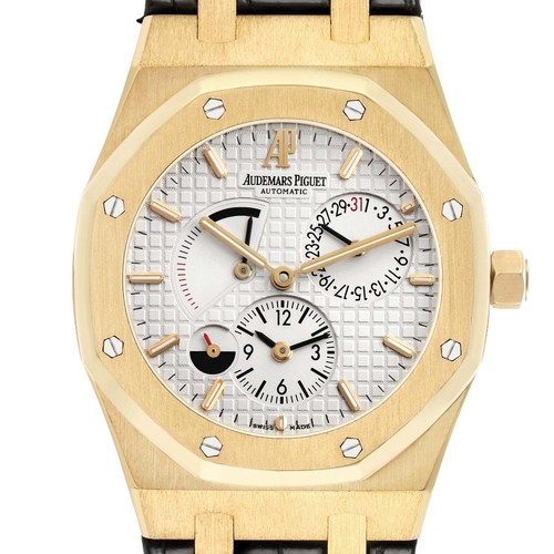 Audemars Piguet Royal Oak Dual Time Yellow Gold Mens Watch 26120BA