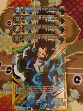 4 x Vegeta, Streving To Be The Best TB3-051 FR Foil Dragon Ball Super Playset