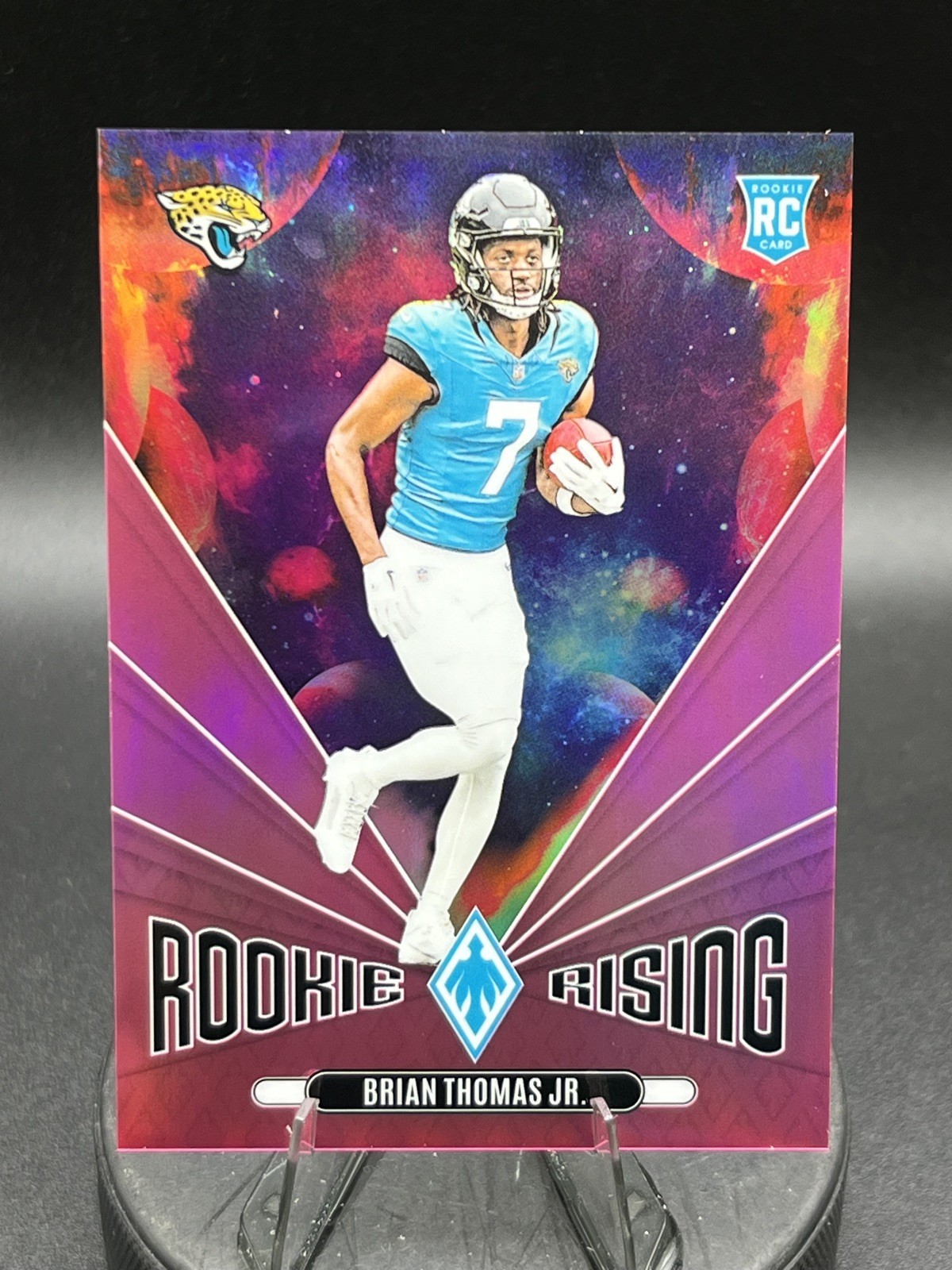 2024 Panini Phoenix - Rookie Rising Brian Thomas Jr. #RR-BTJ Pink Holo /80 Jags