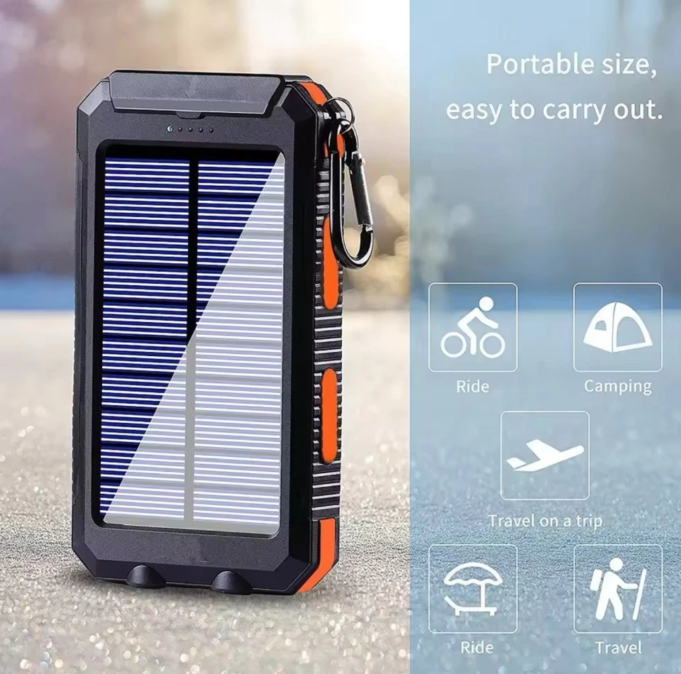 Solar Power Bank  80,000 mAh , 5V (Original Zegwa) ✅ Waterproof Power Bank - Image 4 of 4