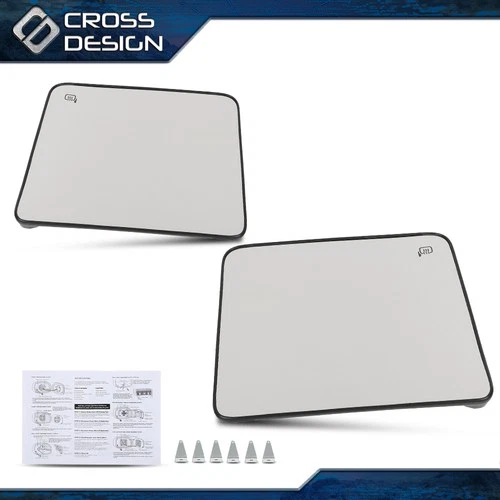Tow Mirror Glass Upper Heated Left+Right Fit For 2008-2016 Super Duty F250 350