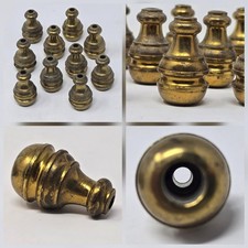 10 Vintage Messing Fenster Jalousie oder Licht Zugschnur Gewichte: 1 1/8" lang, 5/8" Durchmesser