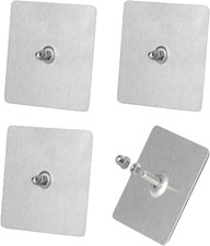 4 Pack Shower Caddy Adhesive Hooks Replacement Drill-Free Stainless Steel Adhesi