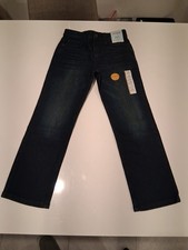 Cat  Jack Kids NWT Size 10 Straight Leg Jeans Dark Blue Adjustable Waist