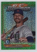 2024 Bowman Chrome My 1st Mega Box Green Mojo Refractor /99 Pete Alonso v9t