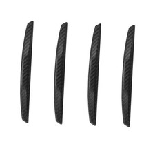 4Pcs Universal Car Door Edge Guards Silicone Car Bumper Body 6 0.6INCH Black