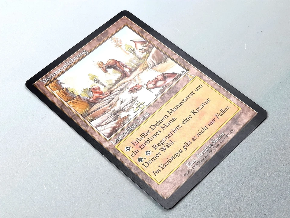 MTG - URZA'S DESTINY (BB/'99) - YAVIMAYA HOLLOW (143) - Y.LICHTUNG /RARE/N.P./EX - Bild 3 von 4