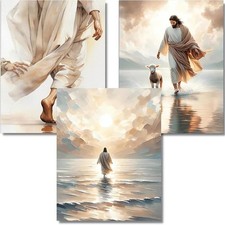 Diamond Art Kits for Adults Beginner,3pack Jesus DIY Modern Diamond Painting ...