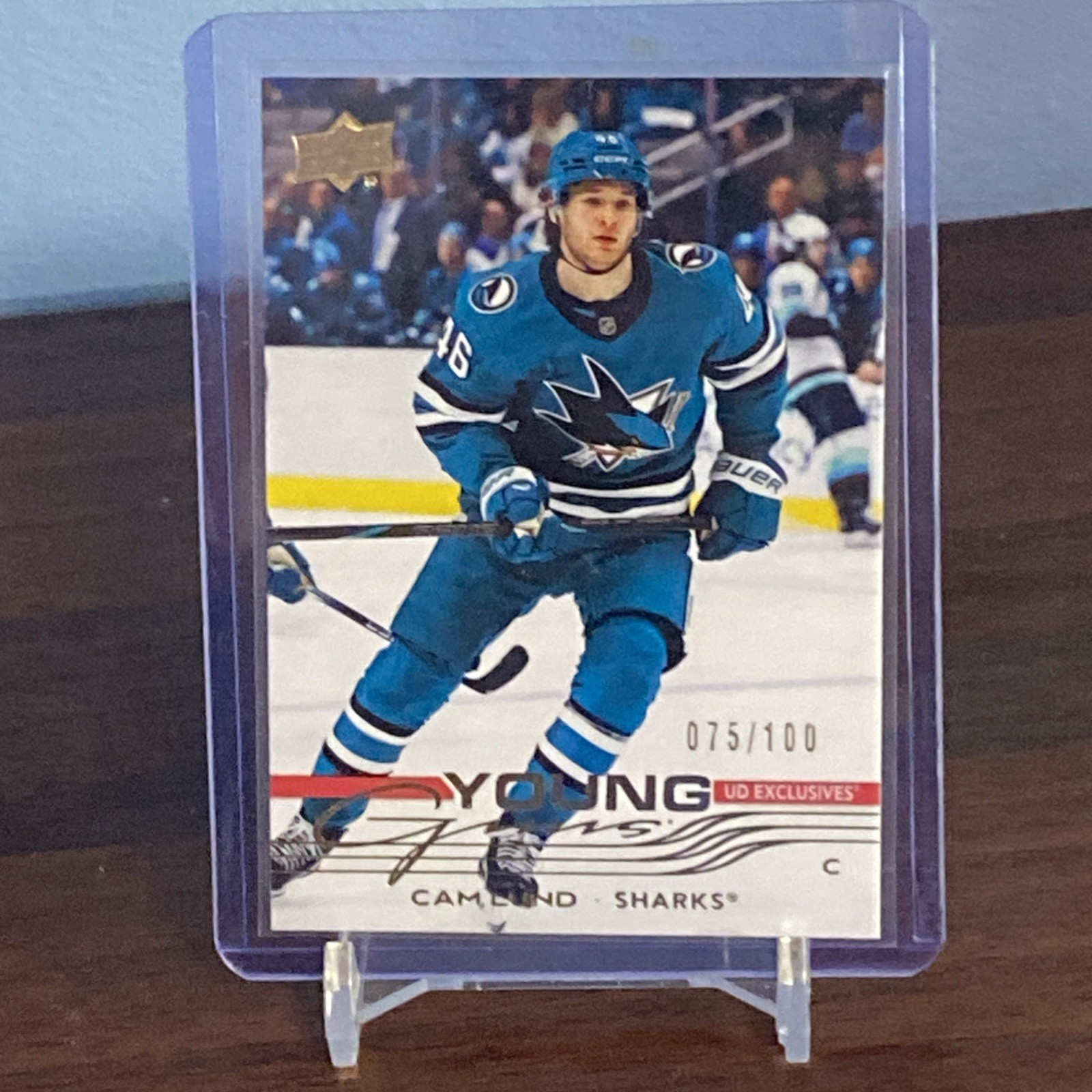 2025-26 Upper Deck Series 1 Cam Lund Rookie #242 Young Guns UD Exclusives /100