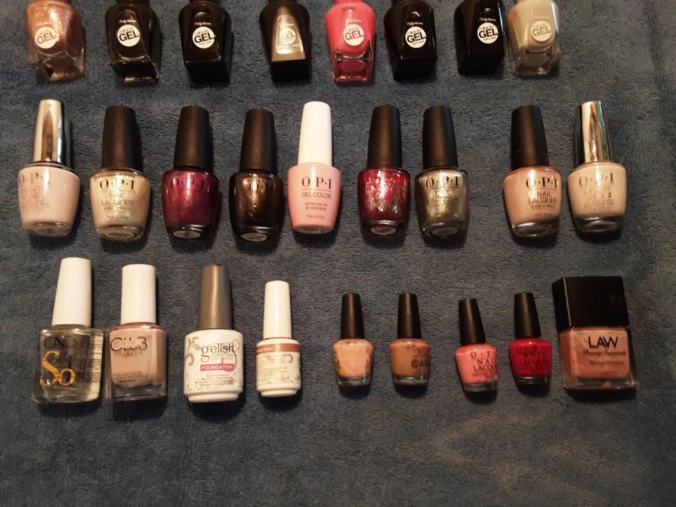 LOTE DE 30- OPI+ Esmalte en Gel Laca de Uñas Othern Saize Mixto-Colores Surtidos USADO Foto 4 de 4