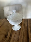 Fenton Vintage Milk Glass Candy Dish With Lid