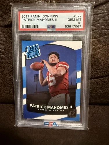 2017 Panini Donruss - Rated Rookie Patrick Mahomes II #327 (RC)